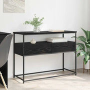 Tavolo consolle Rovere Nero 100 x 40 x 75 cm Legno multistrato