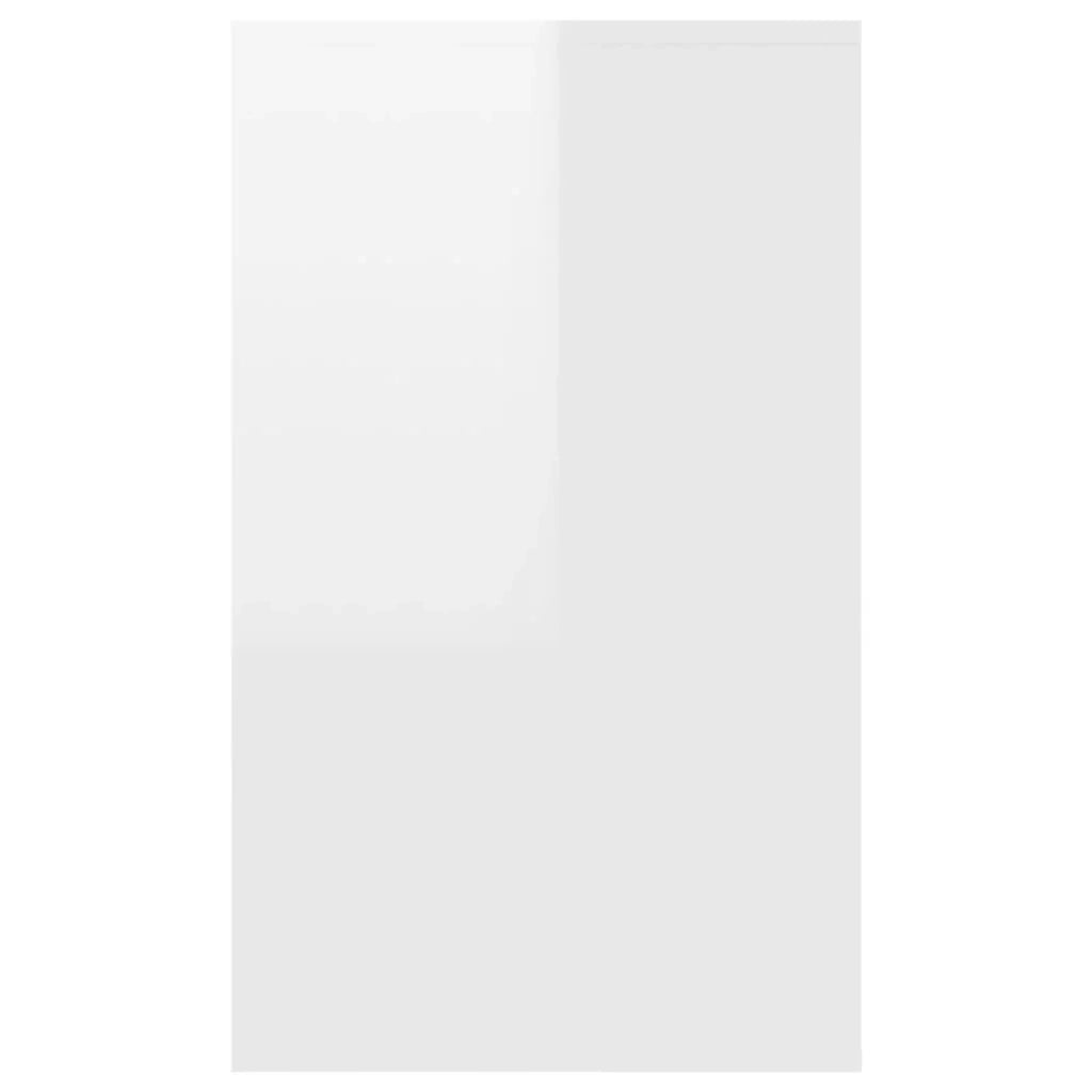Buffet credenza cassettiera mobiletto mobile contenitore organizer per cucina soggiorno salotto e 3 cassetti finitura lucida 120 x 41 x 75 cm legno ingegnerizzato bianco 02_0031753