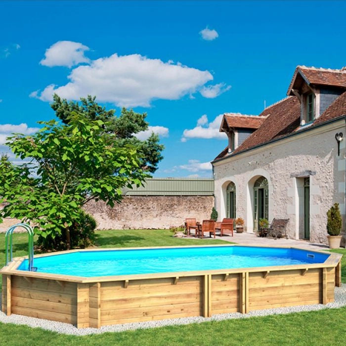 Piscina in legno NaturalWood BWT WEVA +640 - 6,44 x 4,04 x h.1,46 m