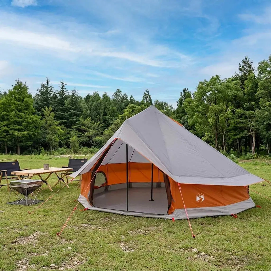 Tenda Tipi con tetto Grigio e arancione 700 x 700 x 395 cm 42028713