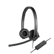 Logitech h570e auricolare cablato a padiglione ufficio usb tipo a nero - 981-000575
