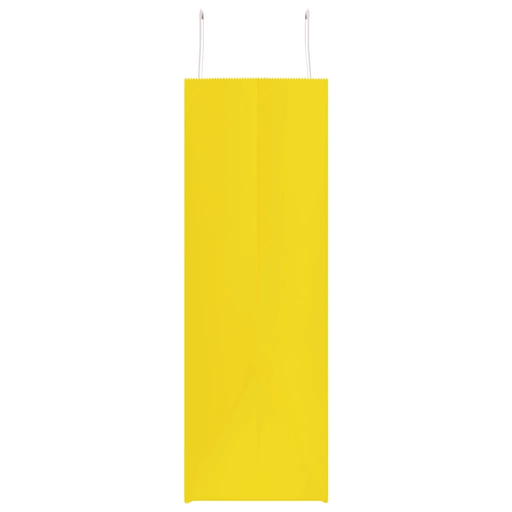Sacchetti di Carta 250 pz con Manici Gialli 54x15x49 cm CFW8057075