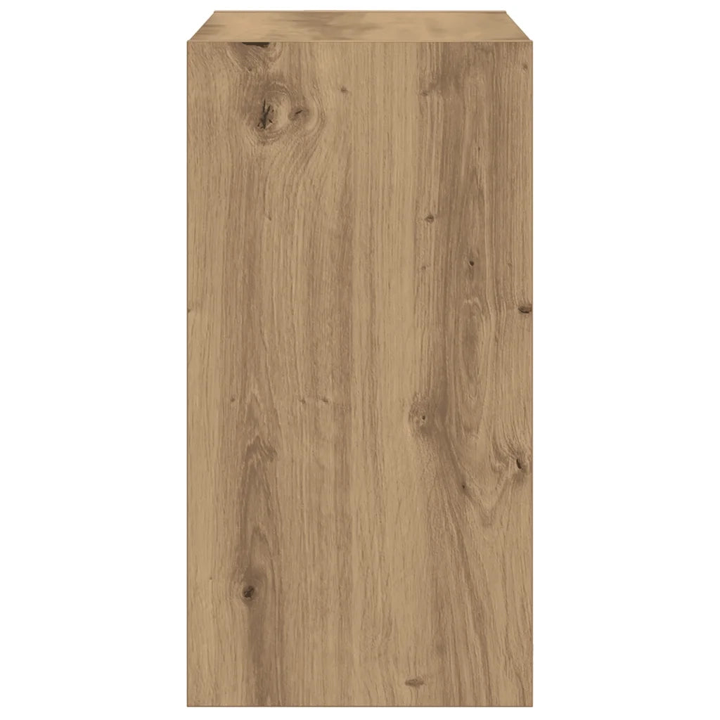 Tavolino | Tavolo laterale Rovere Artigianale 50x26x50 cm in Legno Multistrato