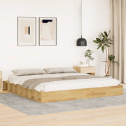 Struttura Letto Senza Materasso 180x200 cm in Legno di Rovere 3324126