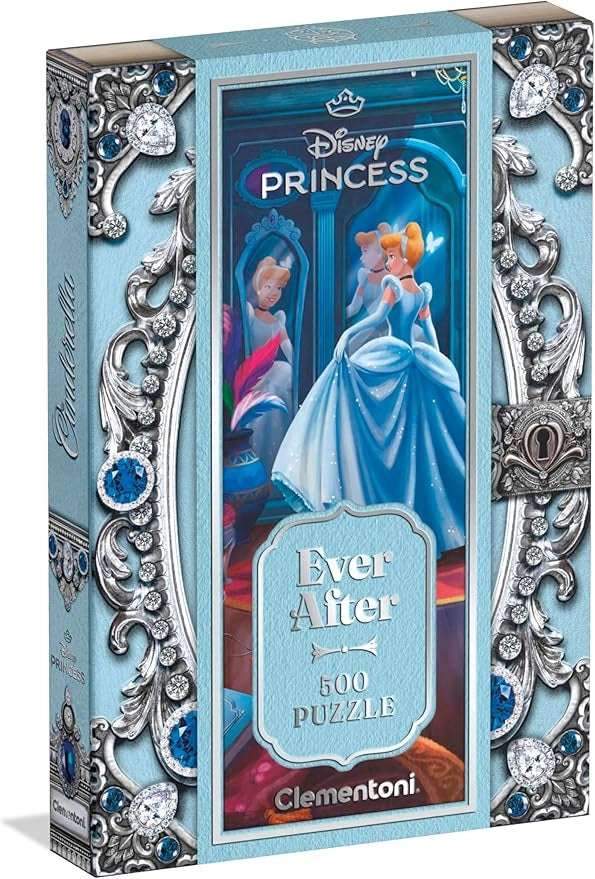 Puzzle 500 Pz per Adulti e Ragazzi, Ever After Collection Tema Disney Princess Cenerentola, Illustrazione Artistica da C