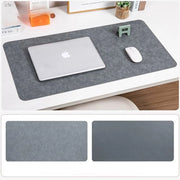 Sostegno multifunzionale in pelle per scrivania, cuscino per il mouse in pelle, piatto di scrittura liscio, protezione antiscivolo per scrivania, copri tastiera per laptop impermeabile a doppia faccia per ufficio e casa (70cm*35cm) - grigio