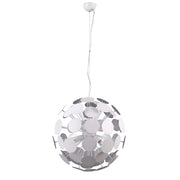 Lampadario Italux Mailone moderno bianco/argento 6xE14