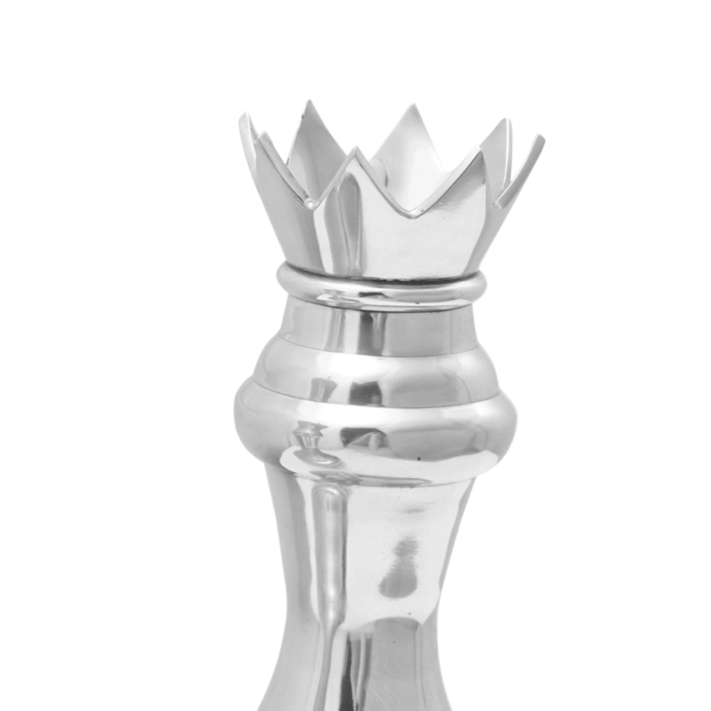 Sculture da Scacchi 2 pcs Argento Alluminio
