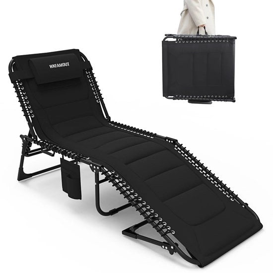 Seduta esterna 5 posti regolabile - Opaca - Seduta per esterni - Capacità di carico 150 kg - Struttura in acciaio rinforzata - 200x68x38 cm - Seduta per giardino