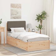 Letto con Testiera Rivestita Talpa 75 x 190 cm Pino massello 877672
