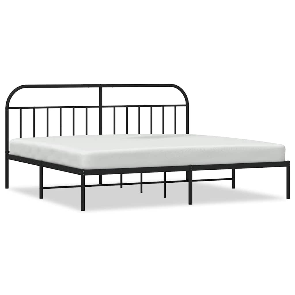 Giroletto con Testiera in Metallo Nero 193x203 cmcod mxl 105423