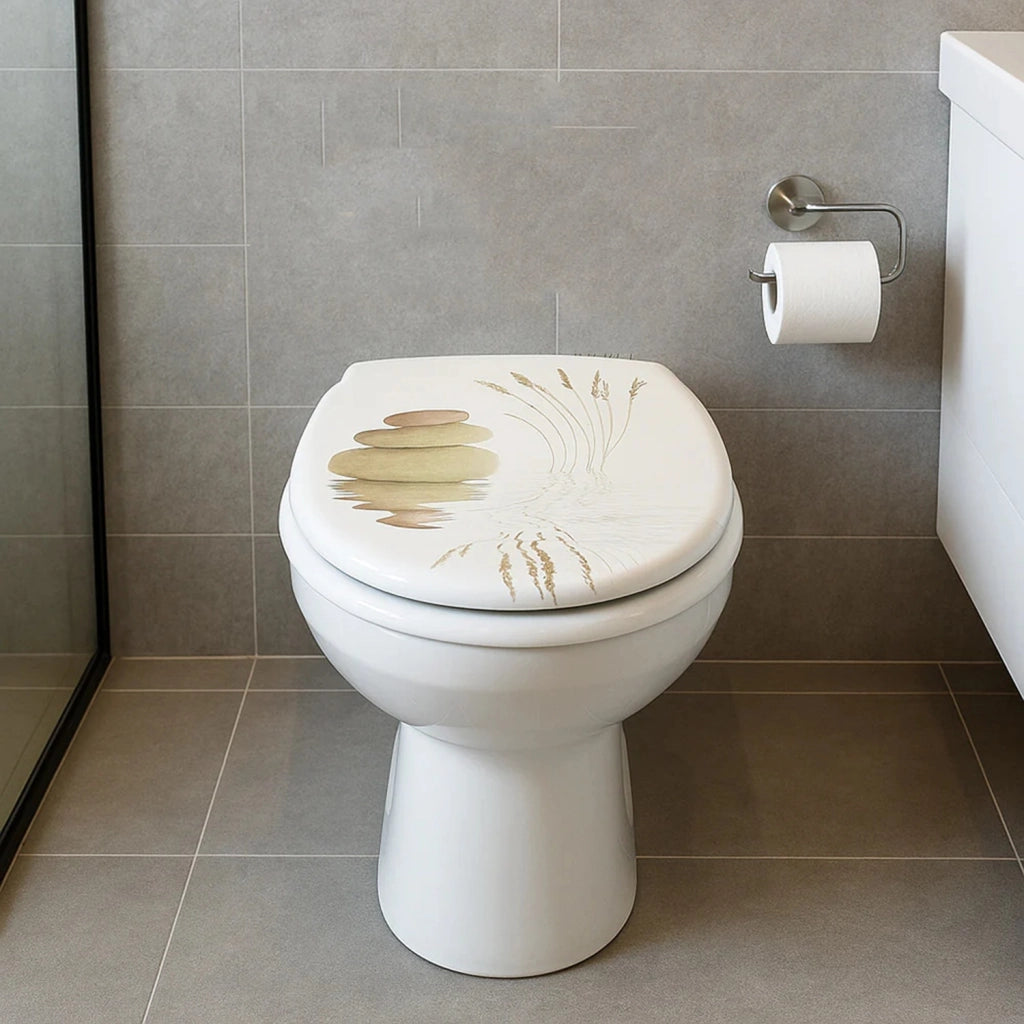 SEDILE COPRIWATER UNIVERSALE PER BAGNO COPRI WC WATER IN LEGNO 18" Mod. 52899
