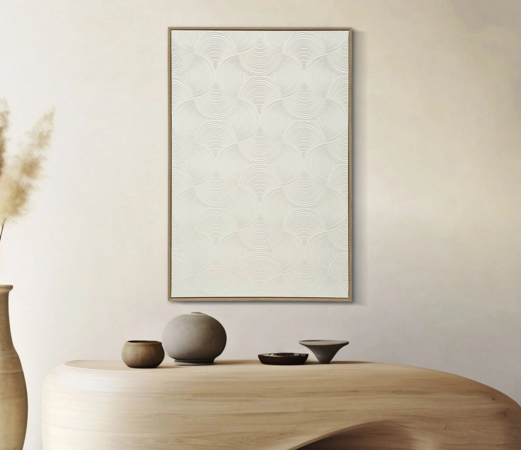 Dipinto su Tela Semplicity con Cornice 80x3,8x120 cm in Pino e Tela e Plastica