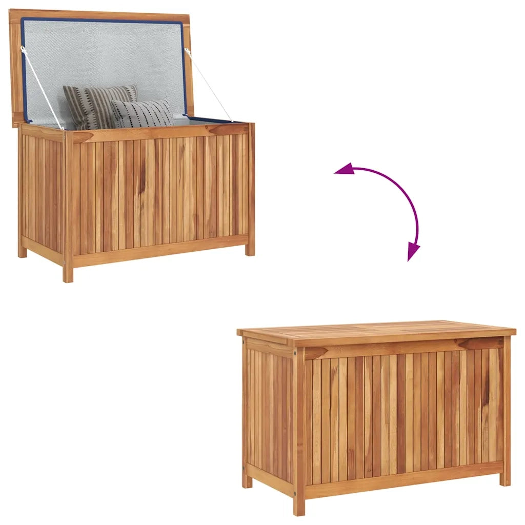 Baule da Giardino 90x50x58 cm in Legno Massello di Teak 315380