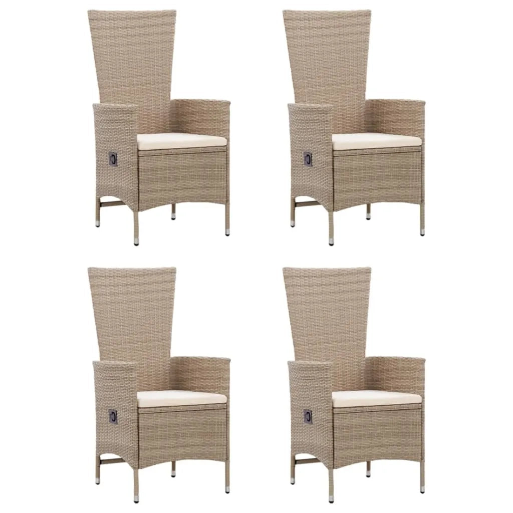 Set Mobili da Pranzo per Giardino 5 pz Beige  cod mxl 39840