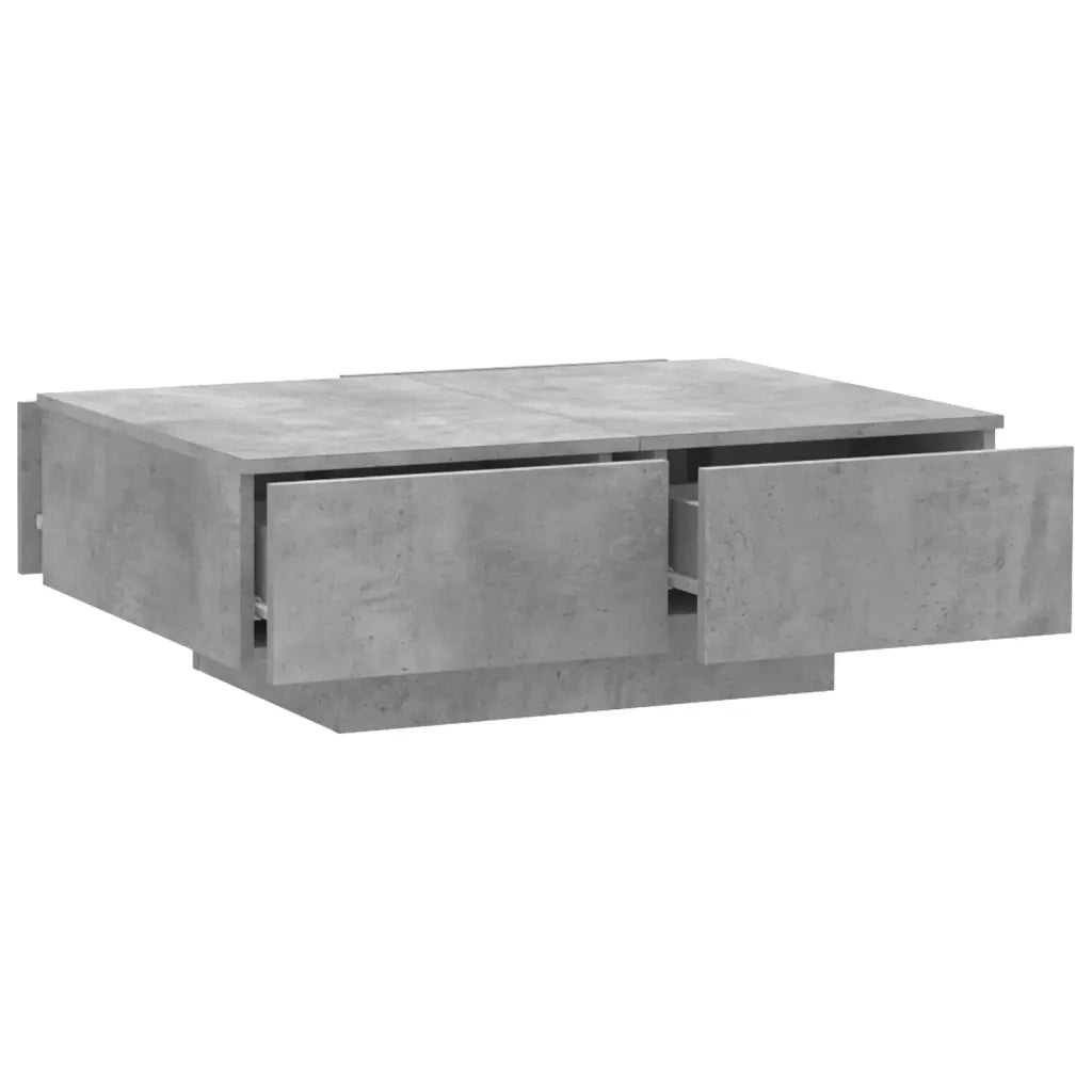 Tavolino da Salotto Grigio Cemento 90x60x31cm Legno Multistrato 804179