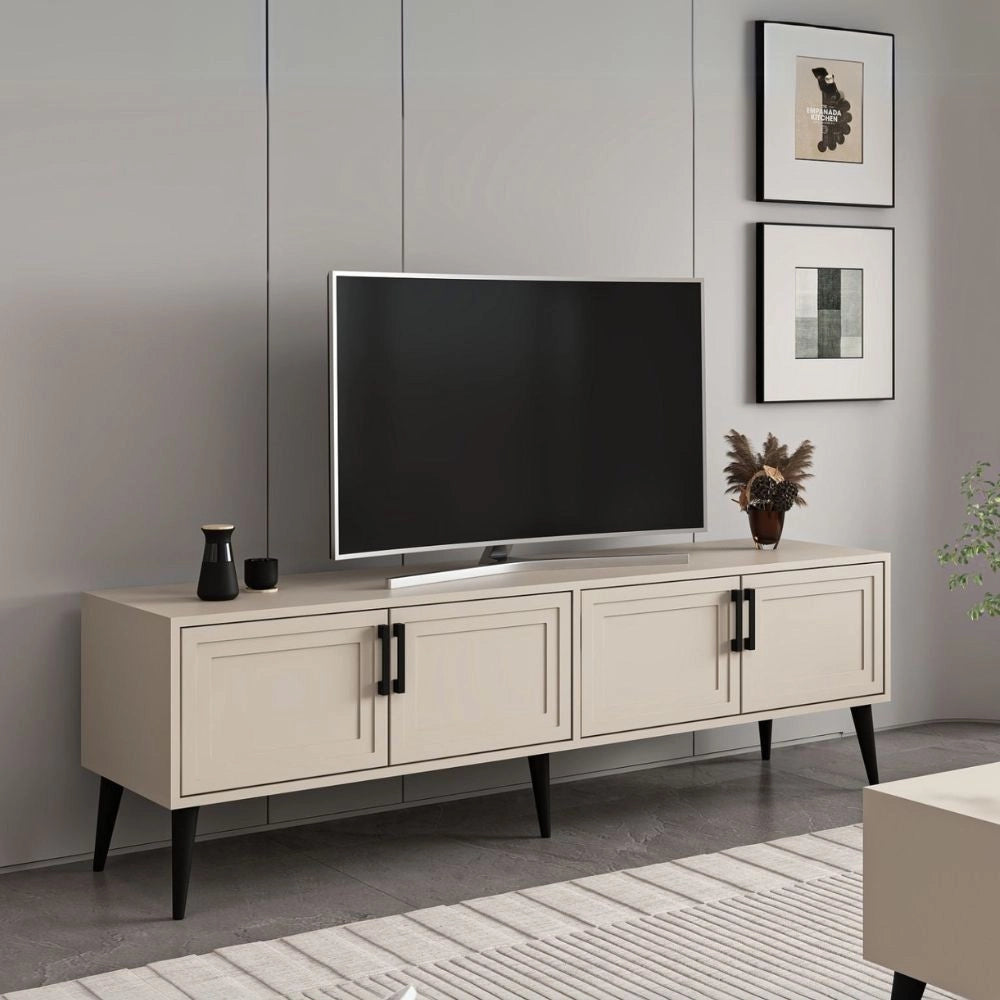 Mobile Porta TV Prime 4 ante colore cashmere 180x45x55H – Stile e funzionalità