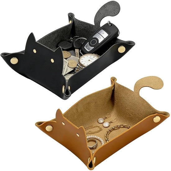 Cassettino Decorativo Opvougliabile - Organizer - Pelle PU - Scrivania - Design Decorativo - Scatola di Ripostiglio