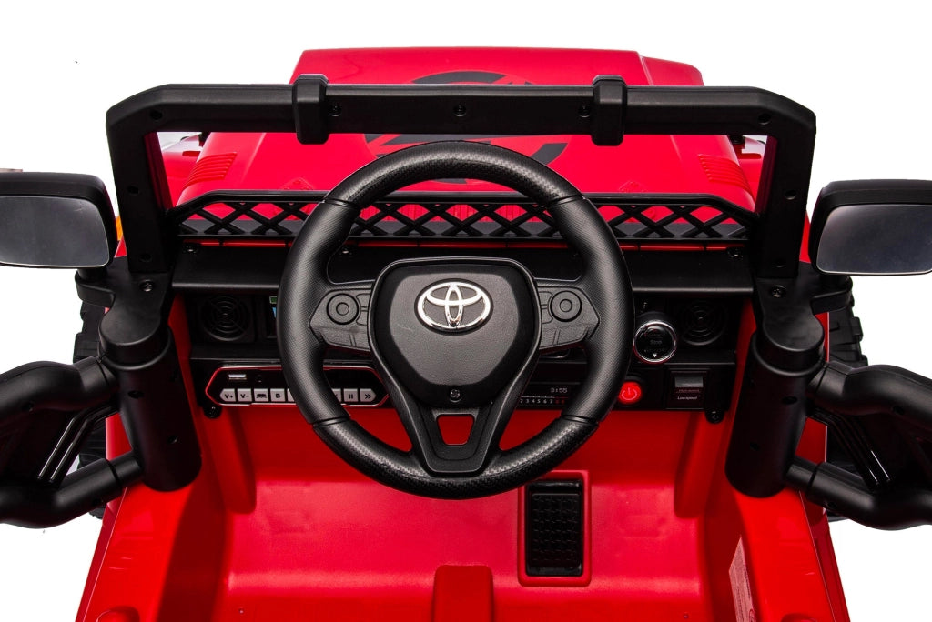 Macchina Elettrica per Bambini 12V Toyota Cruiser Rossa