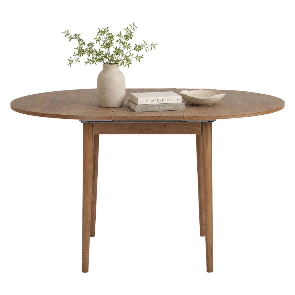 Bee, Tavolo Allungabile Allungabile, 100x100x75h cm Marrone Quercia