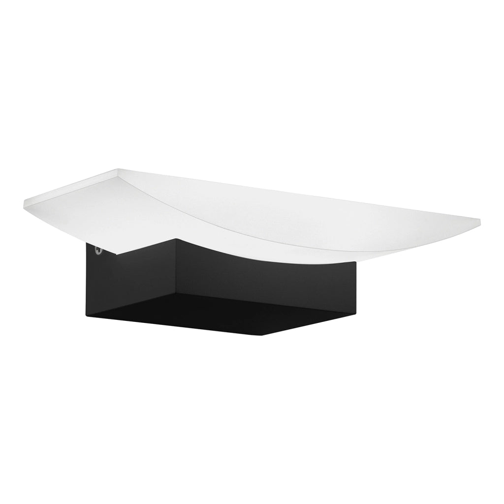 Applique Minimal Metrass Alluminio Nero 1 Luce Led Integrato 5,6W