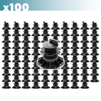Set 100 supporti per pavimenti galleggianti, altezza regolabile 60-128mm Max 2700 kg, Pavimenti Decking
