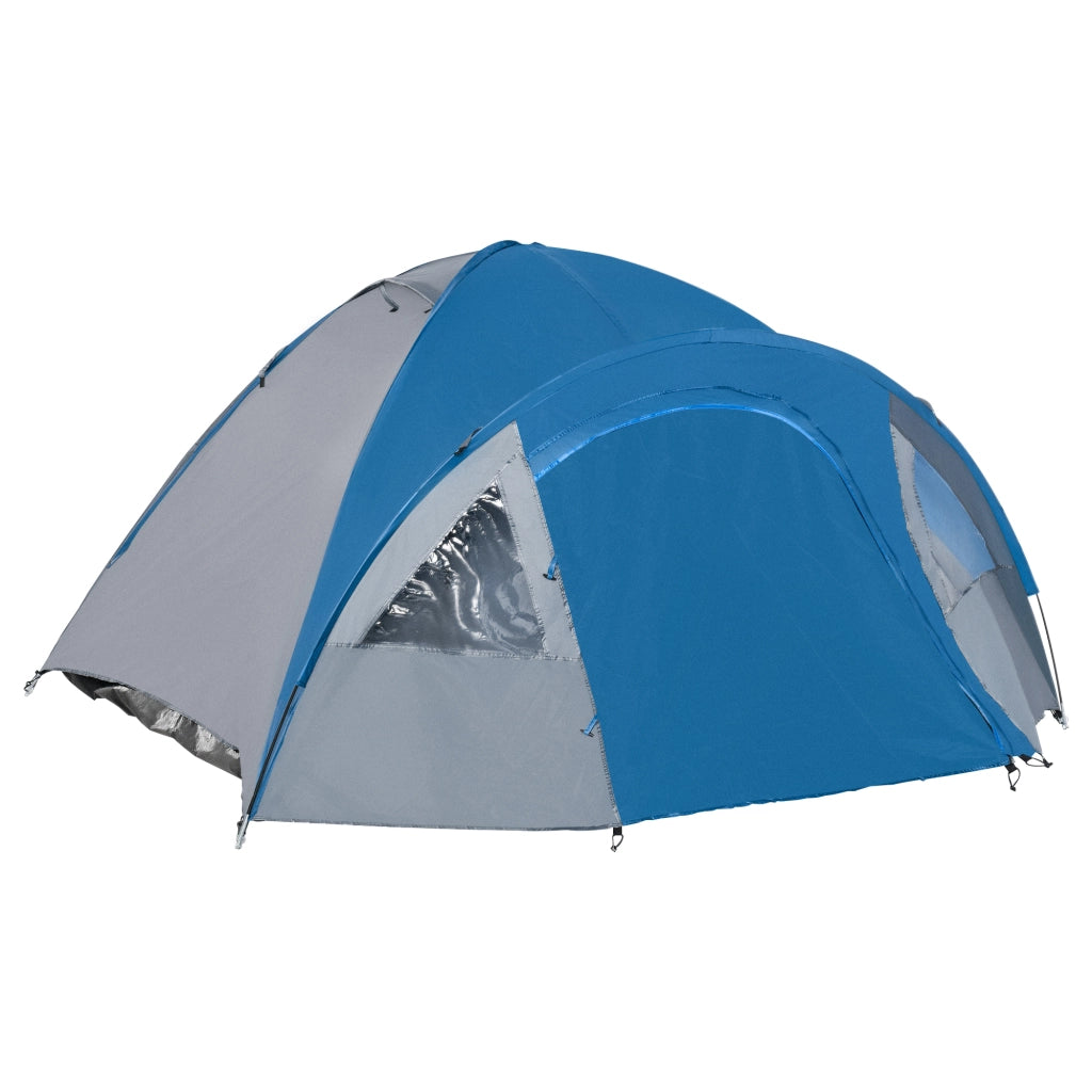 Tenda da campeggio 3 persone ¨C zephmum ¨C 250x300x130 cm grigio e blu