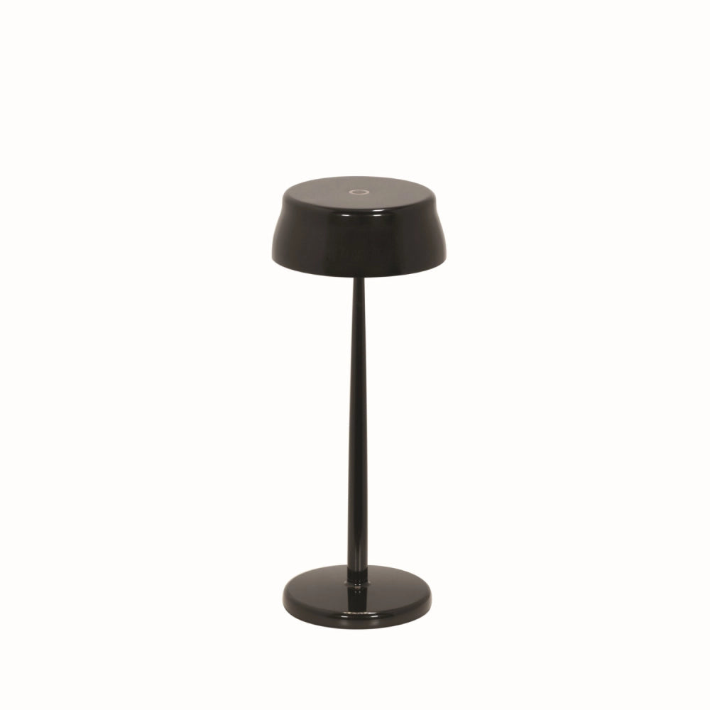 Zafferano Sister Light Wi-fi Lampada a led smart da tavolo Nero Perlato ricaricabile e dimmerabile