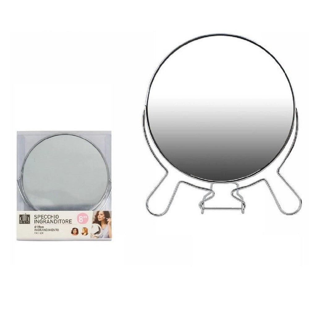 Trade Shop - Specchio Per Cosmetici Rasoio Barba Trucco Make Up Ingrandimento 8″ Pvc 07095 -