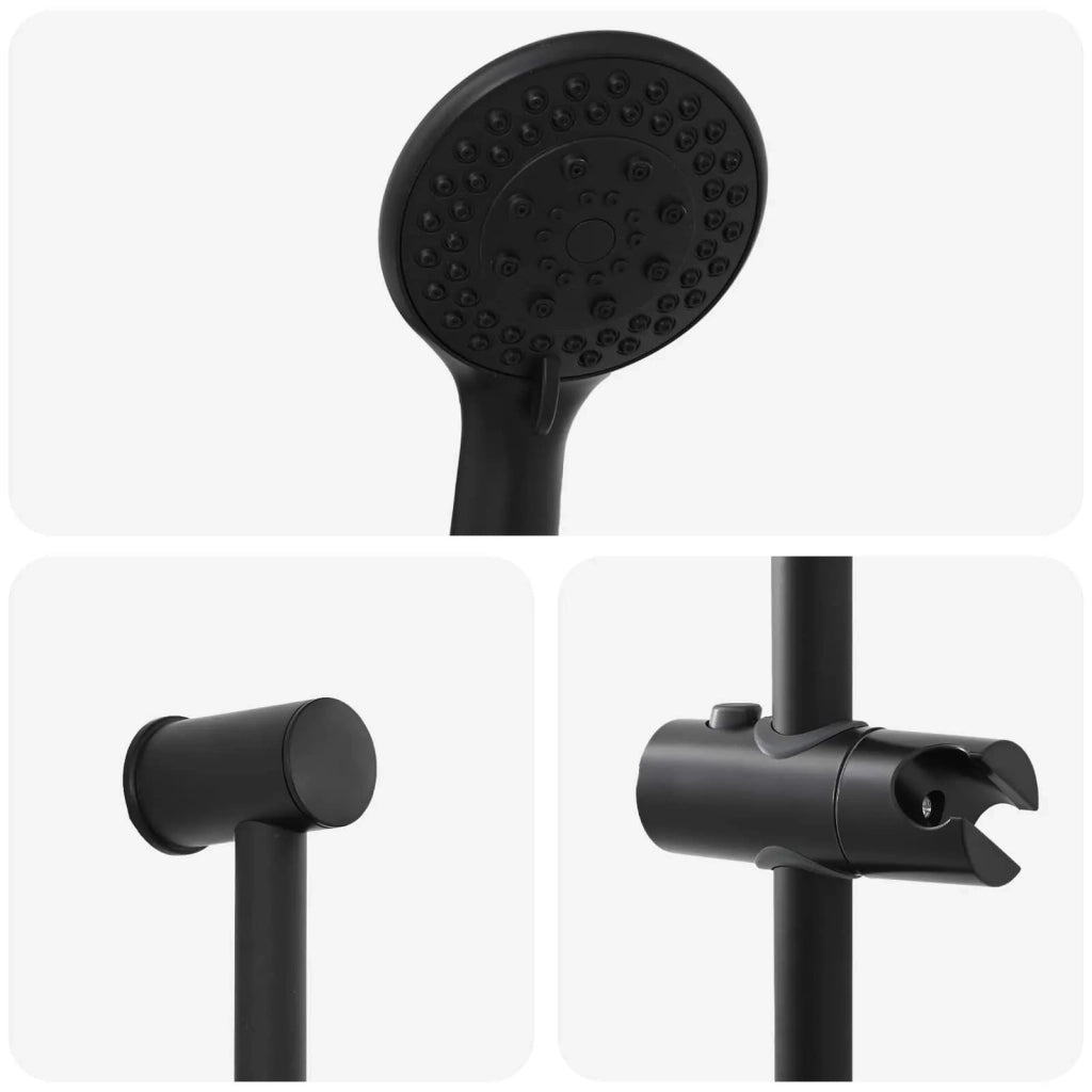Set di Sistema Doccia Nero 101 cm Acciaio Inox CFW3370175