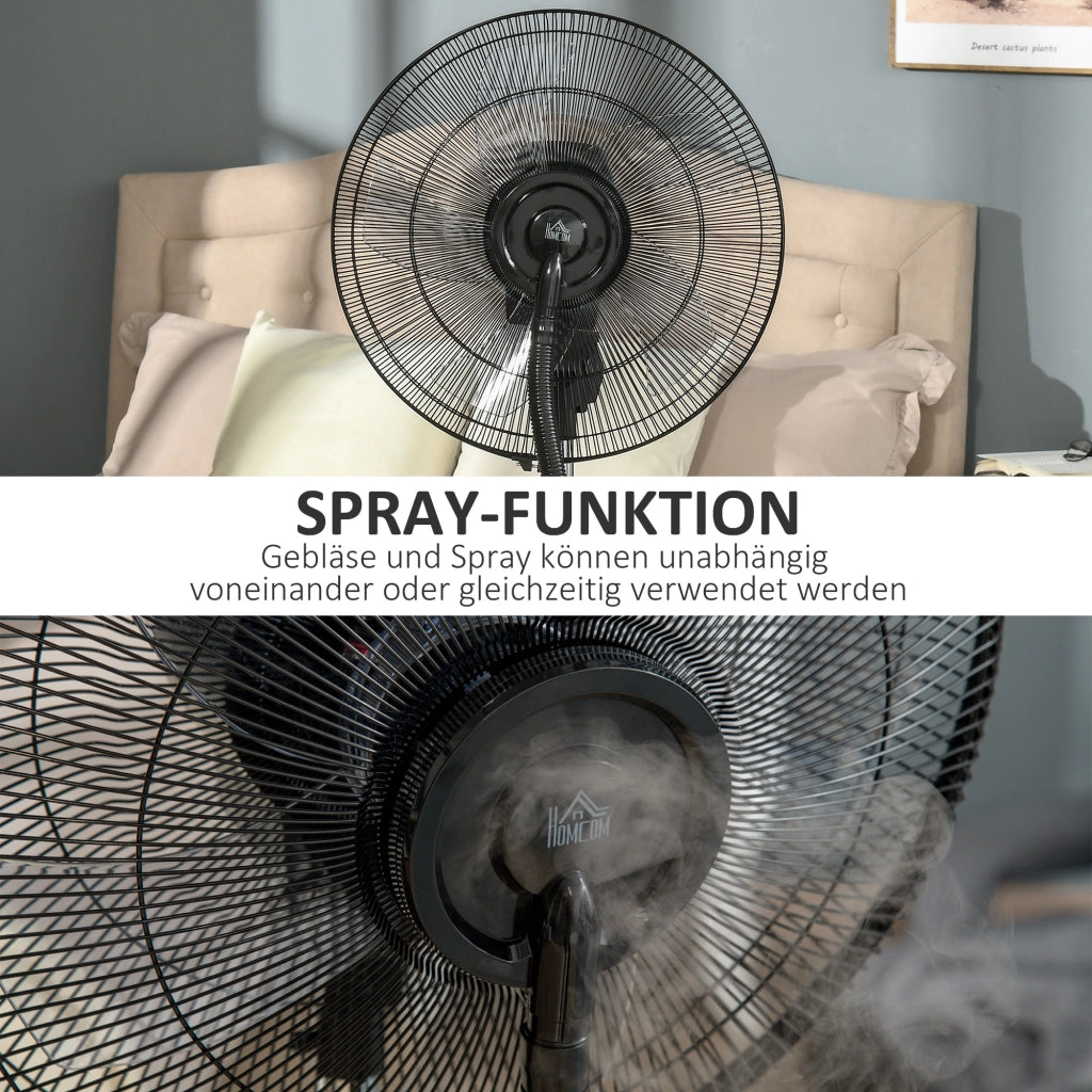 Ventilatore 2 in 1 ¨C zephmum ¨C LED, Timer, ? 44.5x135 cm, Argento e Nero