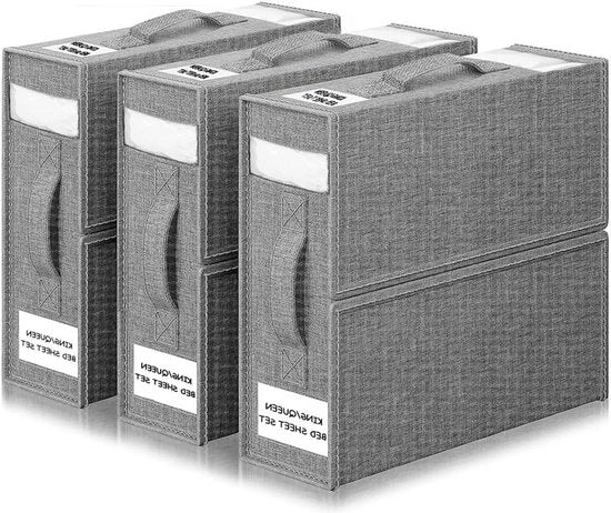 Organizzatore di Cestini per Asciugamani - Organizzatore di Asciugamani per Letto con Cerniera - 3 Pezzi - Organizzatore di Asciugamani per Letto Queen o King