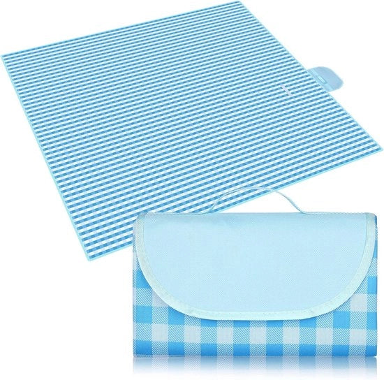Tenda da picnic 200 x 200 cm - Portatile e Ripiegabile - Blu e Bianco