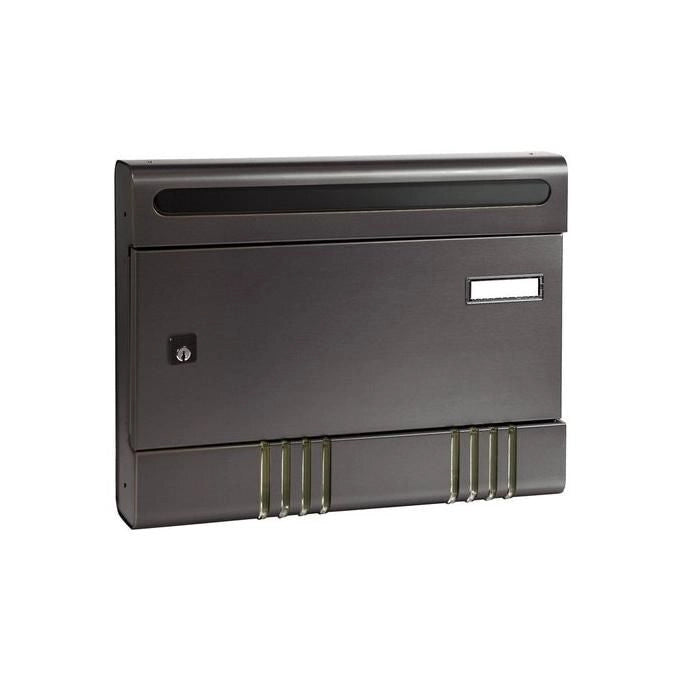 Alubox 47261 Serie Esse Sire Cassetta Postale Alluminio Componibile Formato Rivista Prelievo Frontale colore Grigio Antracite
