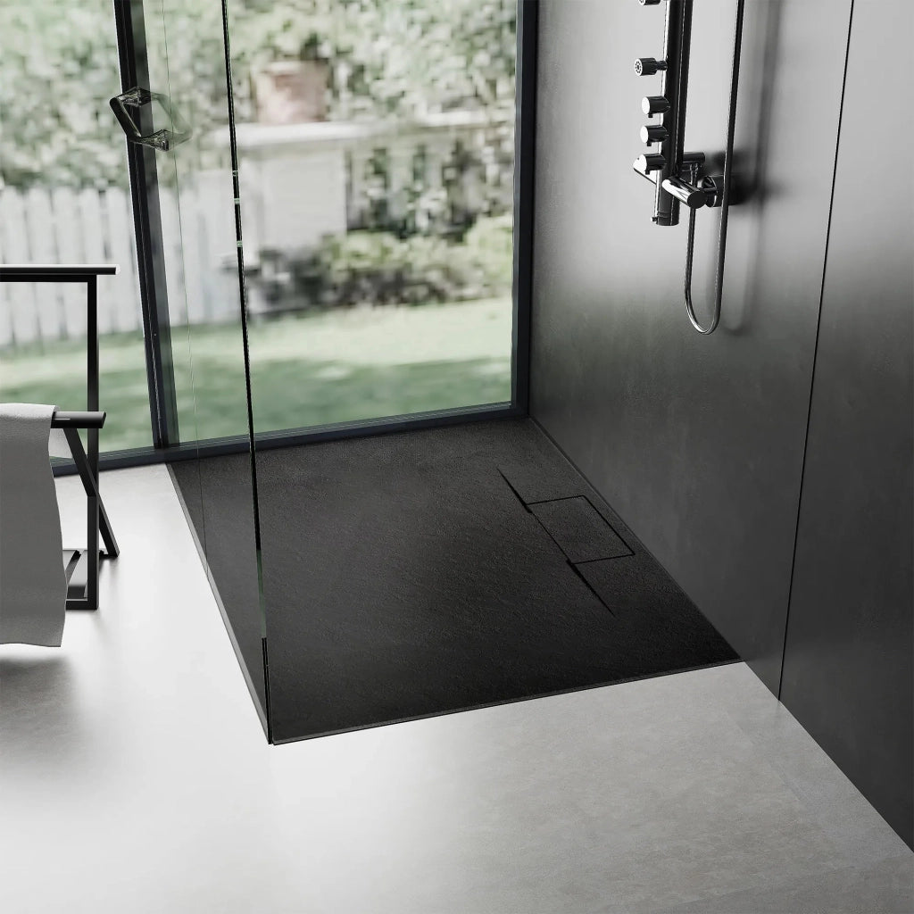 Piatto Doccia Bazalt Long Black 90x120