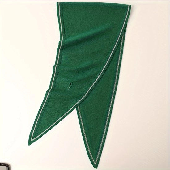 Sfida invernale morbida per donne - sciarpa invernale, respirante, con collo quadrato e motivi a reticello, 127 cm x 30,5 cm, sciarpa per tempo freddo