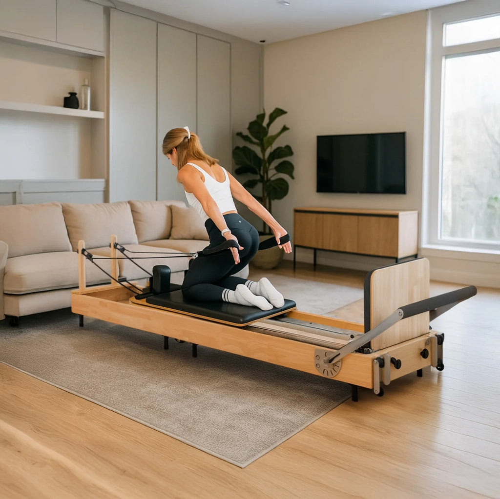 Macchina Pilates Rovere Pieghevole Multifunzionale Letto Palestra Casa