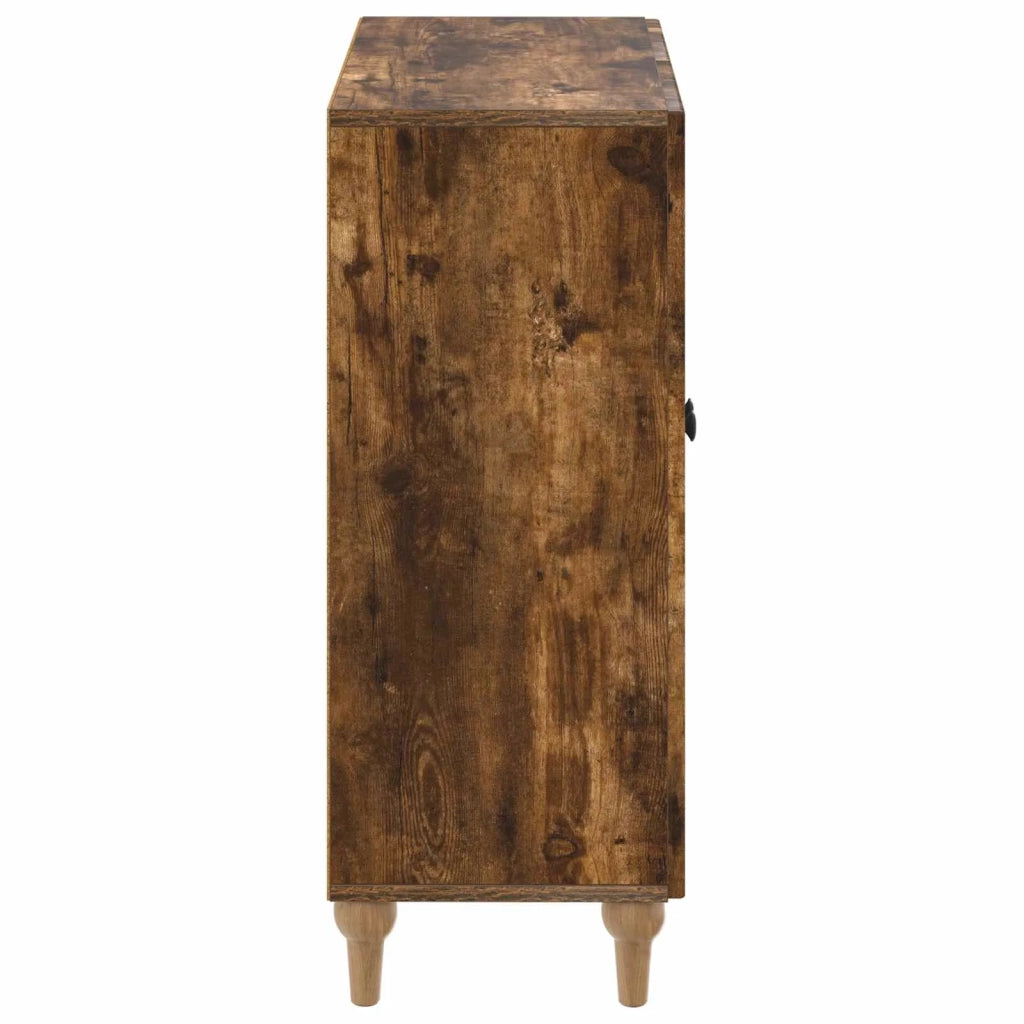 Mobiletto da Bagno ALKMAAR Rovere Fumo 59,5 x 31 x 80 cm 896180