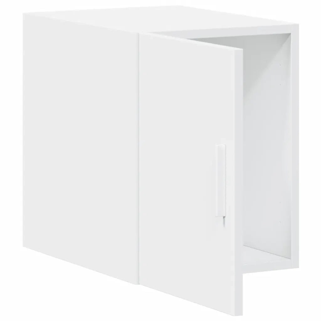 Mobiletto a parete flessibile salvaspazio con ottimizzazione dello spazio di archiviazione 30 x 42,5 x 40 cm legno composito bianco 02_0049478