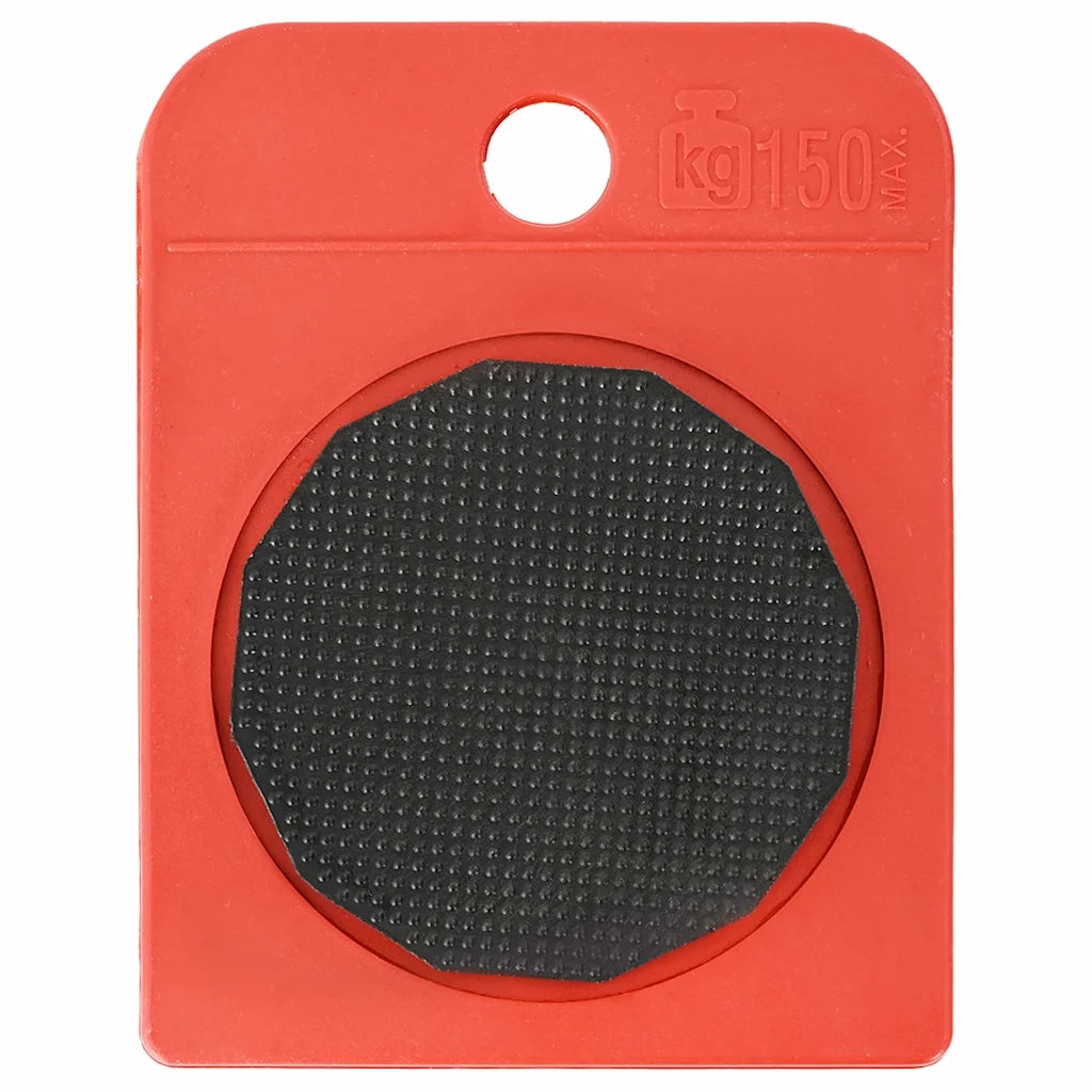 Ruote per mobili 8 pz con sollevatori Rosso 9,8x7,5x3 cm 150 kg