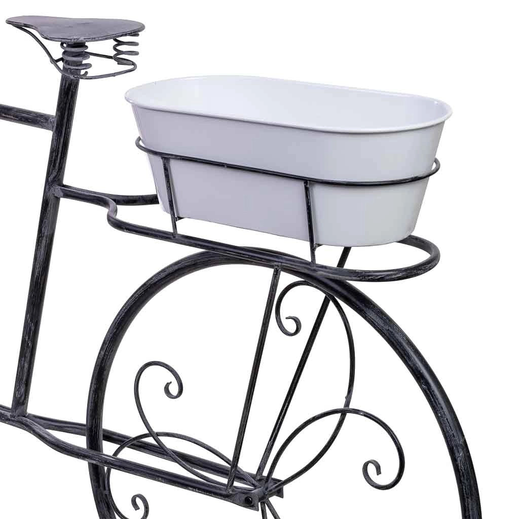 Espositivo bici in metallo con due vasche 175x29x108h cm