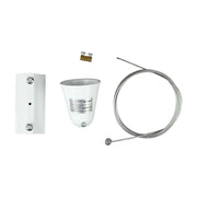 Kit di luce pista sospesa 1 m/4 linee bianche