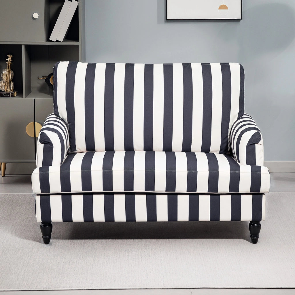 Poltrona Relax in Velluto ¨C Zephmum ¨C Nero e Bianco 115x82x82