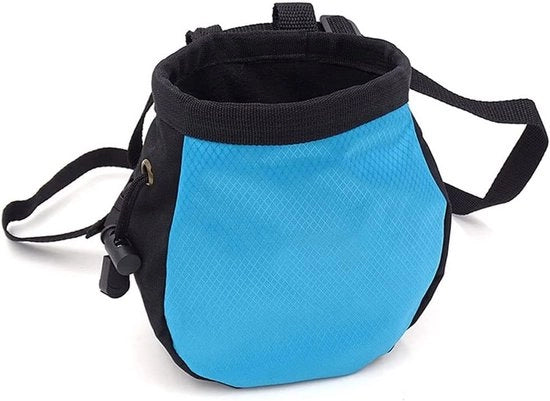 Zak di Magnesio per Arrampicata con Corda di Sostegno – Tas di Calcetto per Arrampicata, Bouldering e Fitness, Sacchetto di Calcetto Duraturo per Arrampicatori - blu