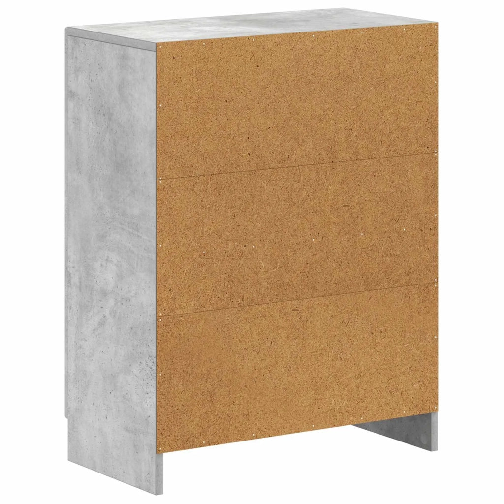 Mobiletto da Bagno UTRECHT Grigio Cemento 59,5 x 31 x 77 cm 897718