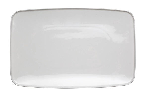 Vassoio rettangolare in Porcellana Bianco Touch me 31.5 x 20.5 cm