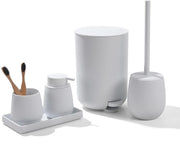 Set di accessori da bagno 5 pezzi - Organizzatore da bagno - Bianco 

(Nota: non sono stato in grado di trovare alcuna informazione sul modello o codice prodotto)