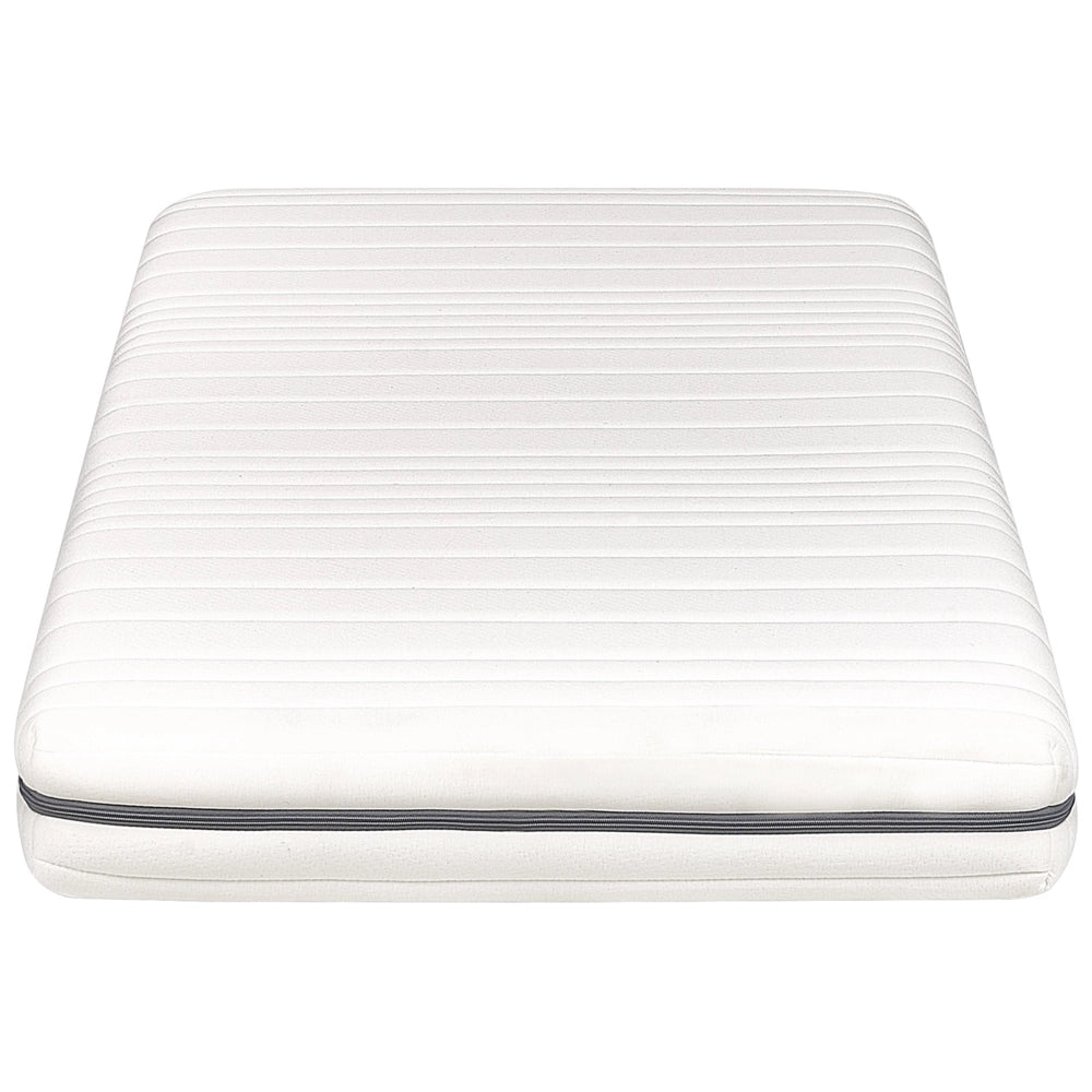 Materasso in schiuma bianco 80 x 200 cm Tessuto poliestere sfoderabile con cerniera EU Misura singola Medium Firm H2