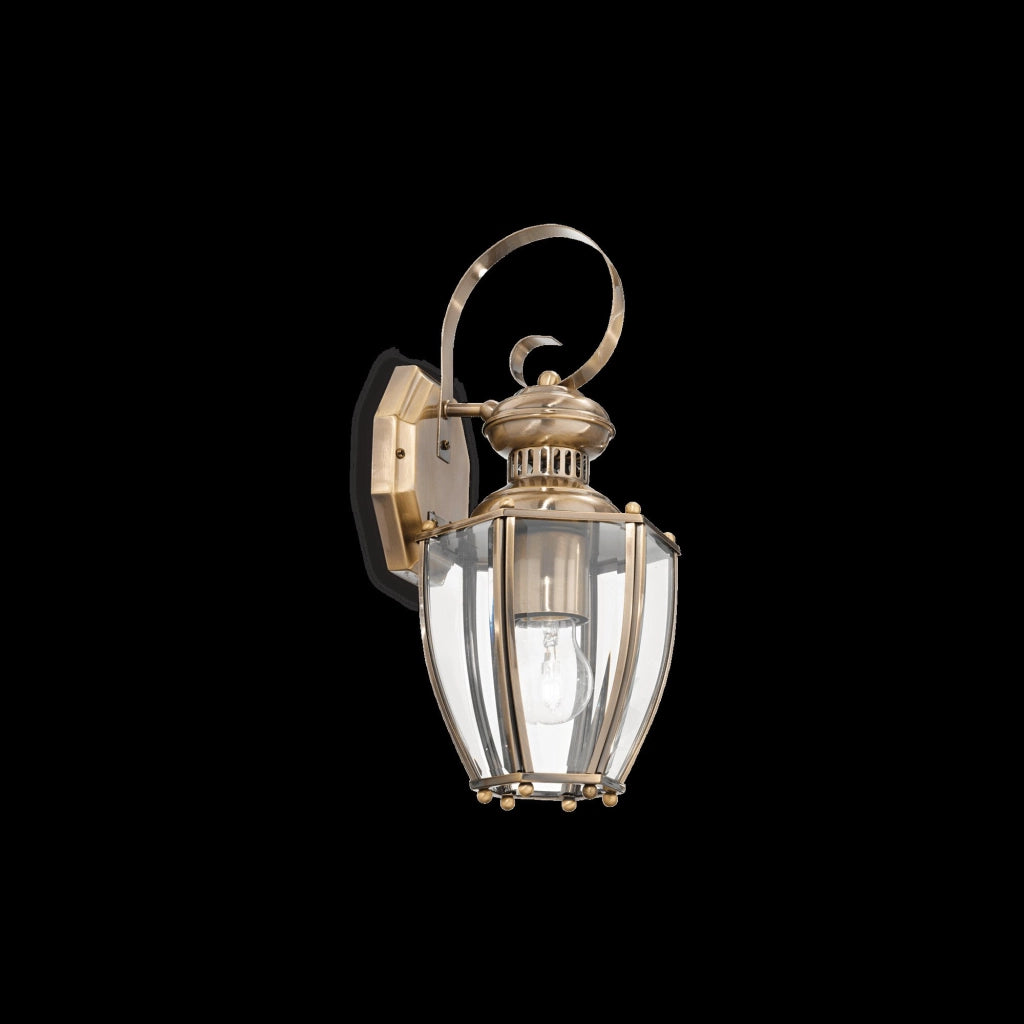Spriana, Lampada da Parete Materiale Aplique in Metallo, oro