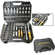 Trade Shop - Valigia Set Chiavi A Bussola 110 Pz 1/2" 1/4" Chiavi A Cricchetto Reversibili -